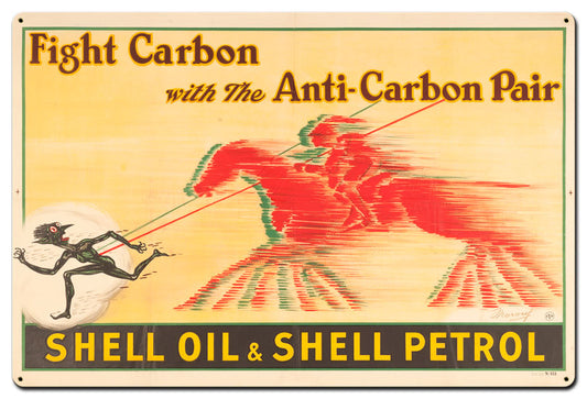Shell oil Petrol Fight Carbon, Featured Artists/Shell, Satin, 36 X 24 Inches
