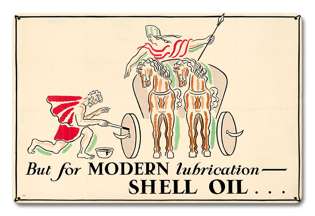 But Modern Lubrication Shell Oil, Featured Artists/Shell, Satin, 18 X 12 Inches