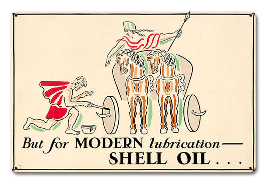 But Modern Lubrication Shell Oil, Featured Artists/Shell, Satin, 18 X 12 Inches