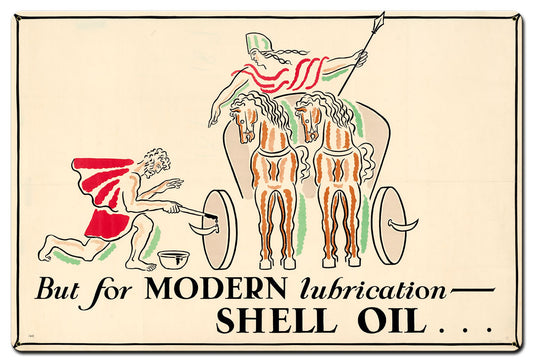 But modern Lubrication Shell Oil, Featured Artists/Shell, Satin, 36 X 24 Inches