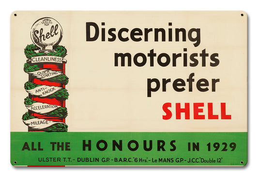 Discerning Motorists Prefer Shell, Featured Artists/Shell, Satin, 18 X 12 Inches