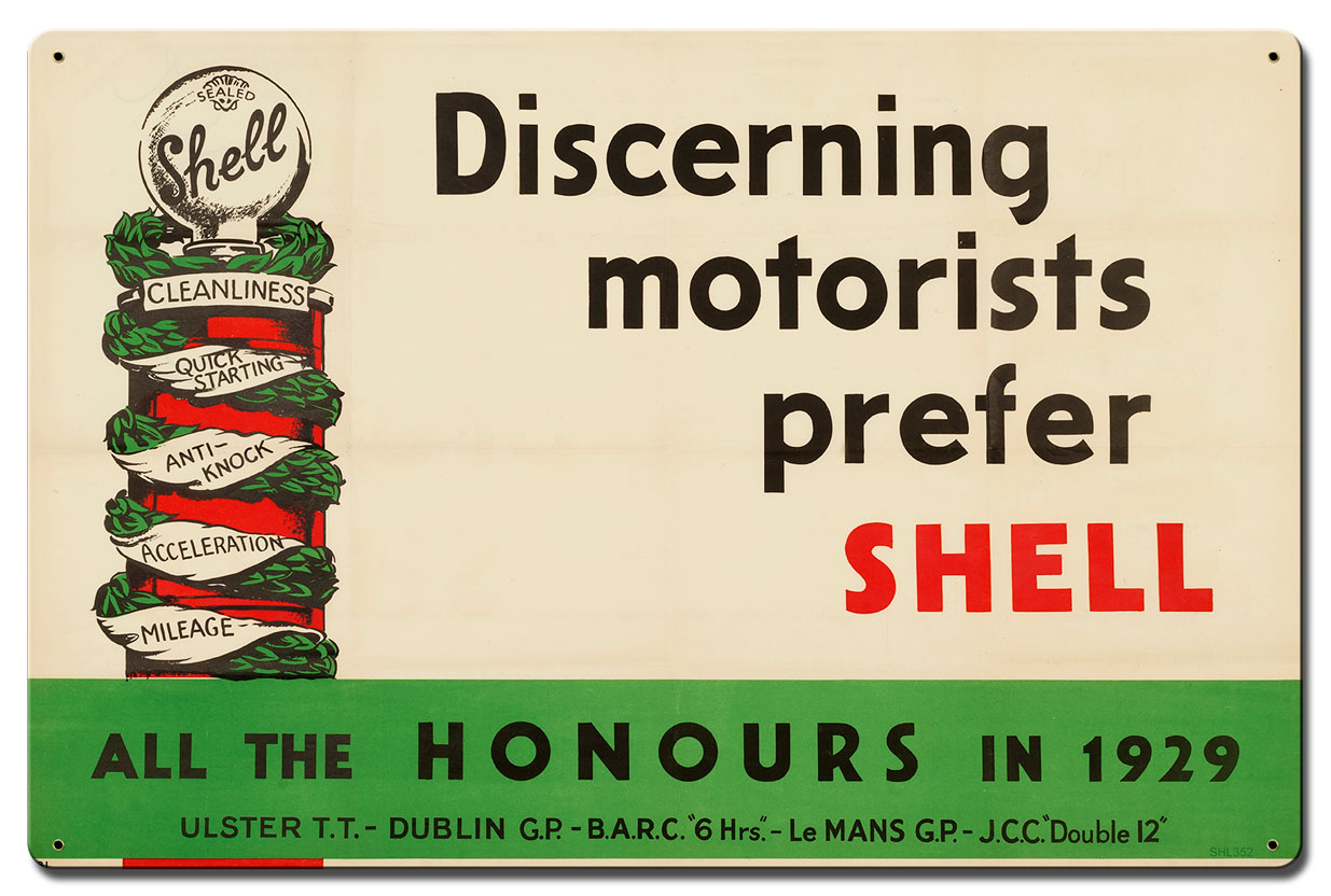 Discerning Motorist Prefer Shell, Featured Artists/Shell, Satin, 24 X 16 Inches