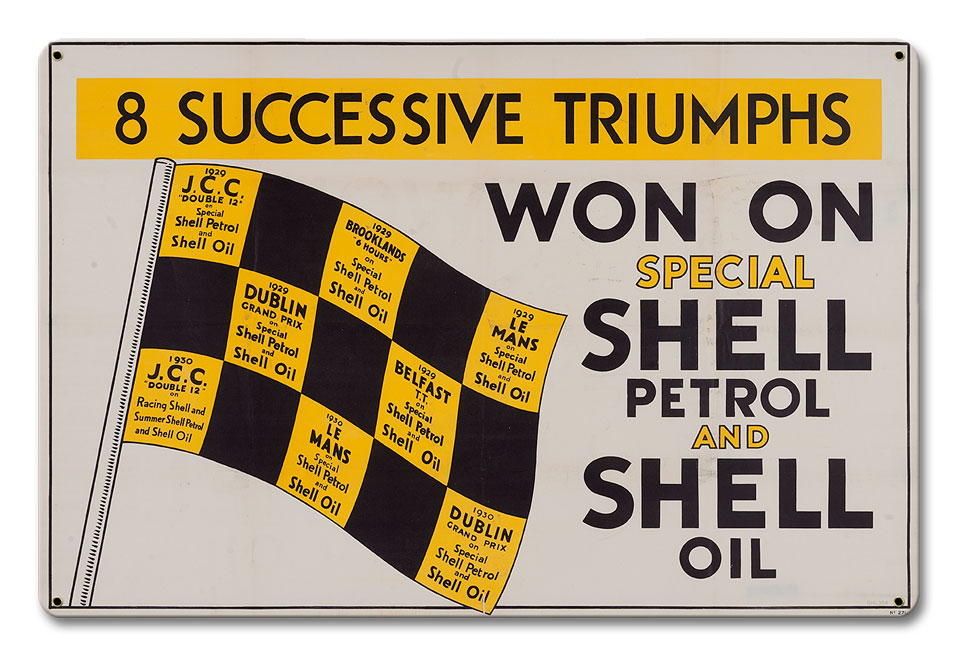 Won On Shell Petrol Oil, Featured Artists/Shell, Satin, 18 X 12 Inches