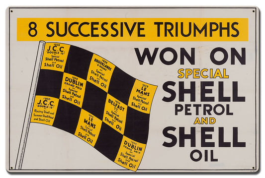 Won On Shell Petrol Oil, Featured Artists/Shell, Satin, 24 X 16 Inches