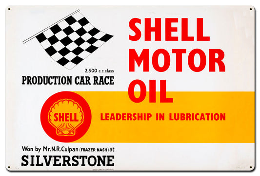 Shell Motor Oil Leadership Lubrication, Featured Artists/Shell, Satin, 36 X 24 Inches