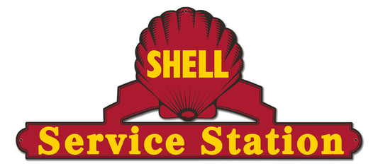 Shell Service Station Red, Featured Artists/Shell, Plasma, 24 X 11 Inches