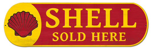 Shell Sold Here Grunge, Featured Artists/Shell, Plasma, 27 X 8 Inches