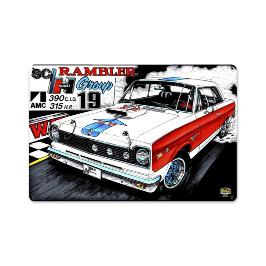 The Rambler, Automotive, Metal Sign, 18 X 12 Inches