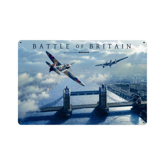 Battle Of Britain, Aviation, Metal Sign, 18 X 12 Inches