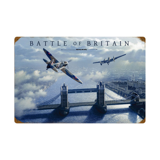 Battle of Britian, Aviation, Vintage Metal Sign, 24 X 16 Inches