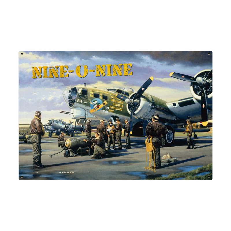 Nine O Nine, Aviation, Metal Sign, 36 X 24 Inches