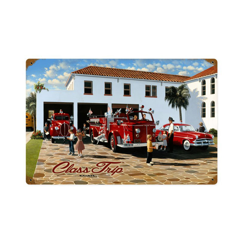 Class Trip, Automotive, Vintage Metal Sign, 18 X 12 Inches
