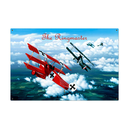 The Ringmaster, Aviation, Metal Sign, 36 X 24 Inches