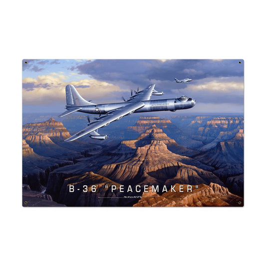 B36 Peacemaker, Aviation, Metal Sign, 36 X 24 Inches