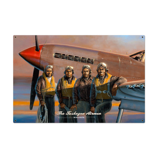 Tuskegee Airmen, Aviation, Metal Sign, 36 X 24 Inches