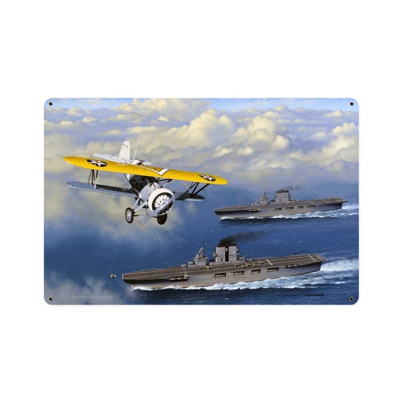 Quite A Pair, Aviation, Vintage Metal Sign, 18 X 12 Inches
