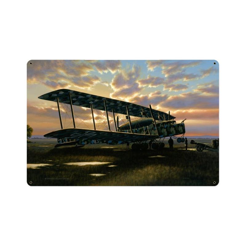 Dawn Orders, Aviation, Vintage Metal Sign, 18 X 12 Inches