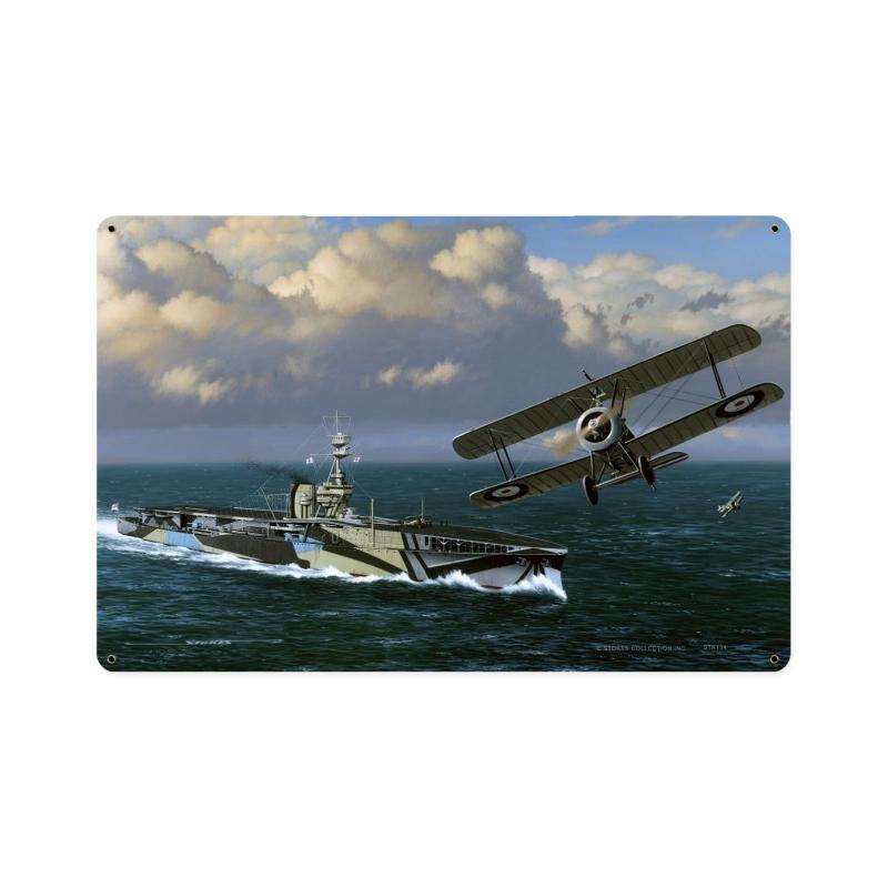 Fast Furious, Aviation, Vintage Metal Sign, 18 X 12 Inches