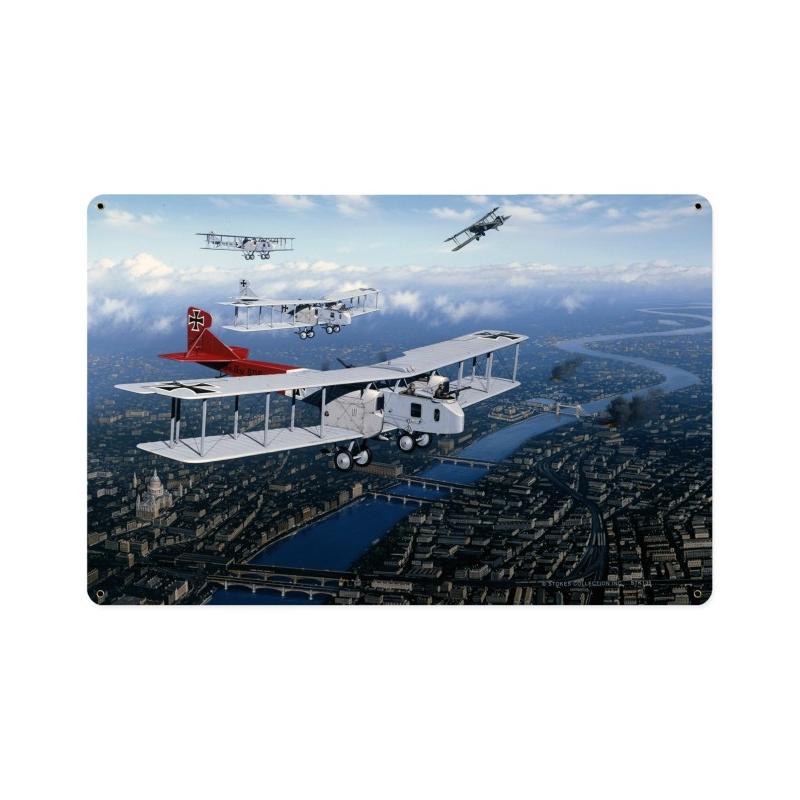 First Battle Of Britian, Aviation, Vintage Metal Sign, 18 X 12 Inches