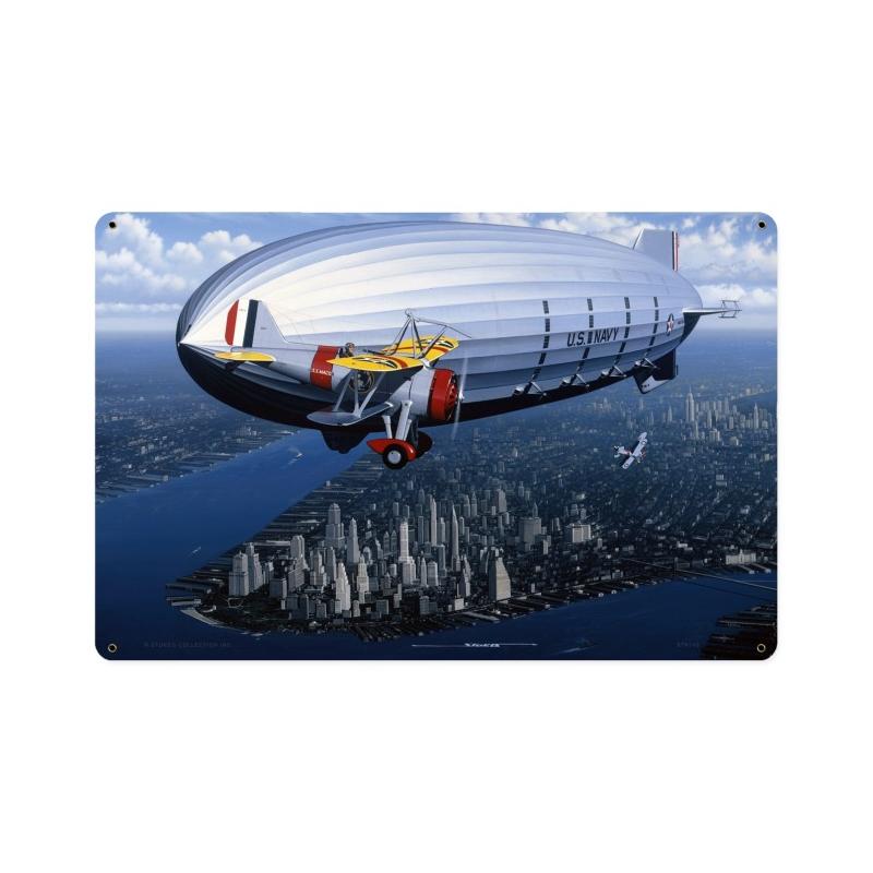 Macon, Aviation, Vintage Metal Sign, 18 X 12 Inches