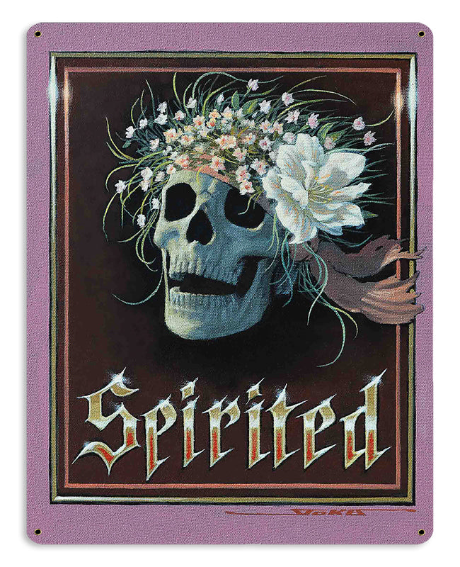 SPIRITED, Featured Artists/Stan Stokes, Satin Metal Sign, 15 X 12 Inches