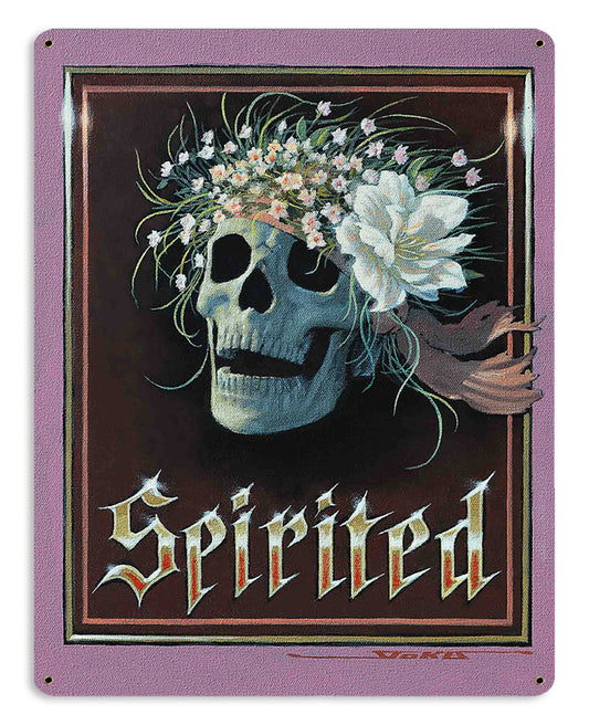 SPIRITED, Featured Artists/Stan Stokes, Satin Metal Sign, 15 X 12 Inches