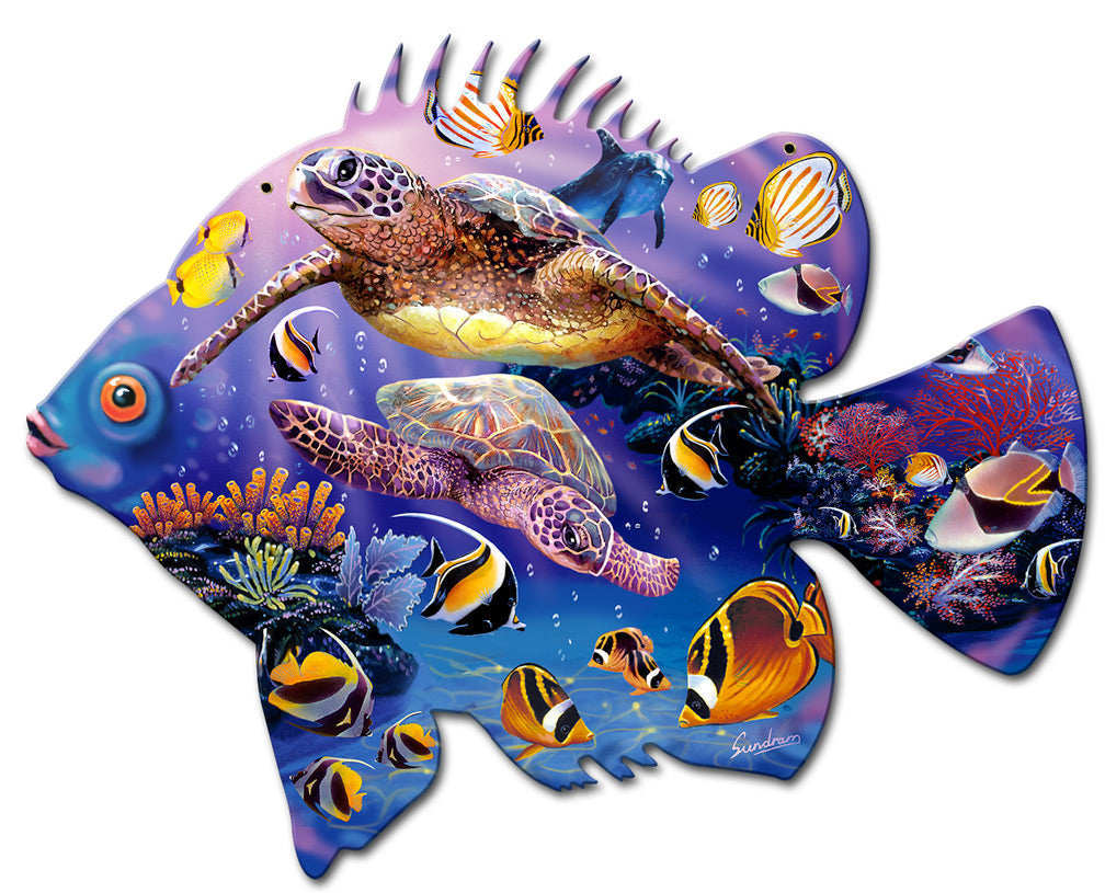 Fish Miracle, Featured Artists/Shell, PLASMA , 20 X 16 Inches