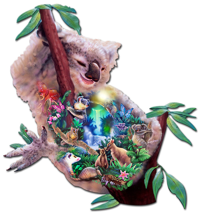 Koala Puzzle, Featured Artists/Steve Sundram Art, Plasma, 24 X 20 Inches