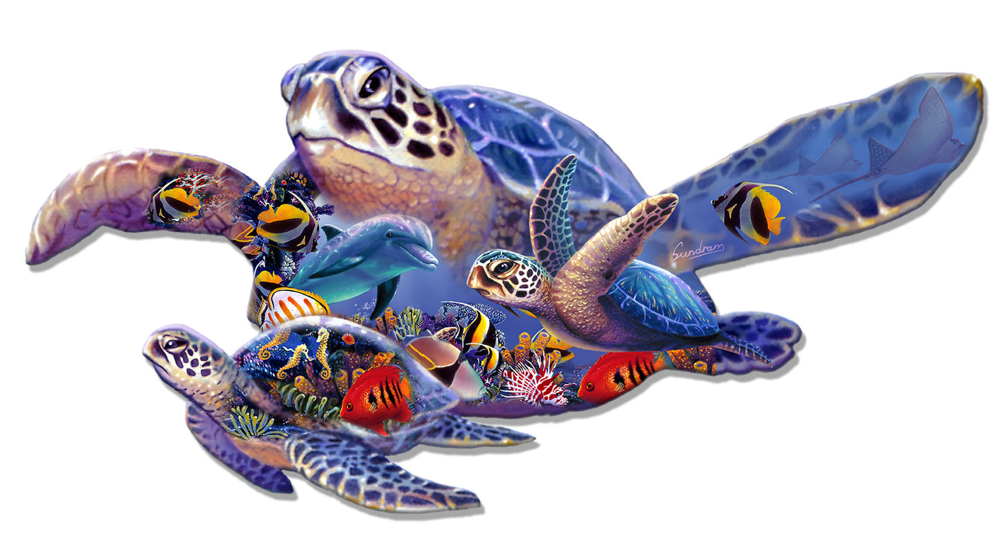 Turtle'S Shape, Featured Artists/Shell, PLASMA , 24 X 13 Inches