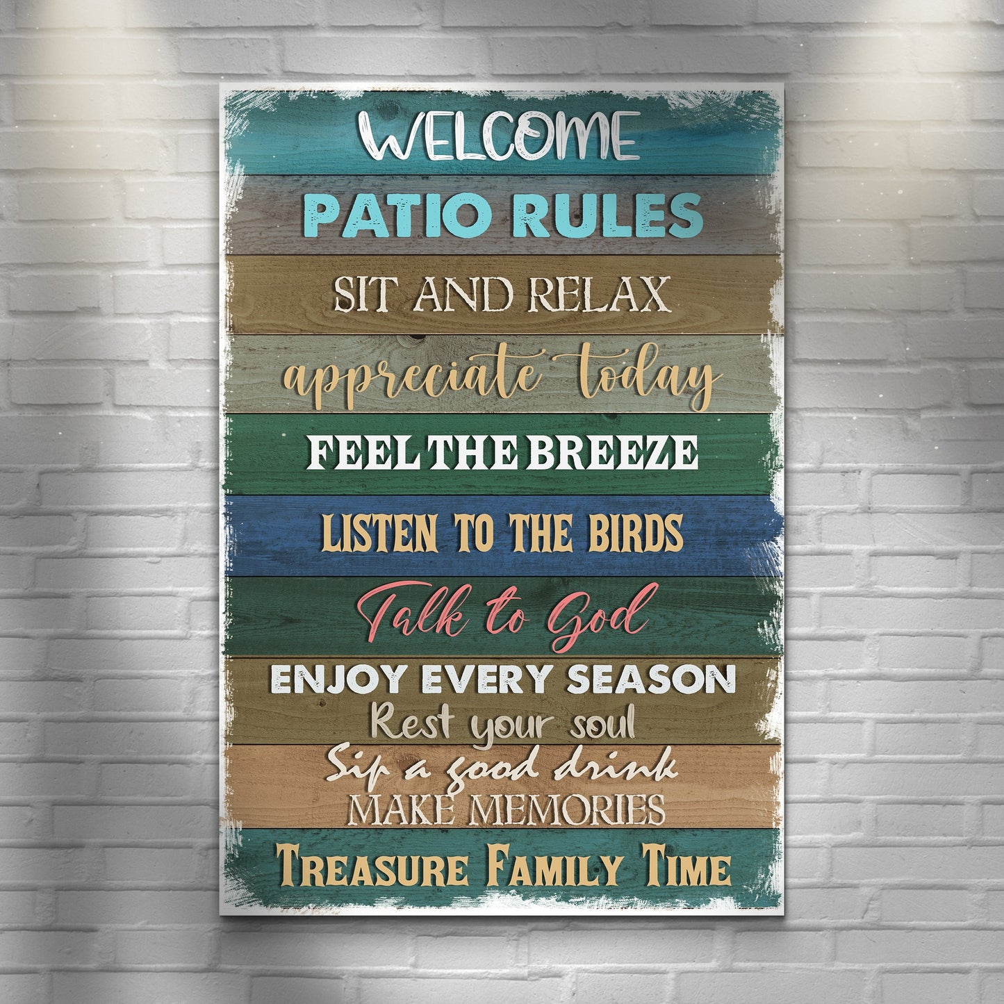 Patio Rules Sign
