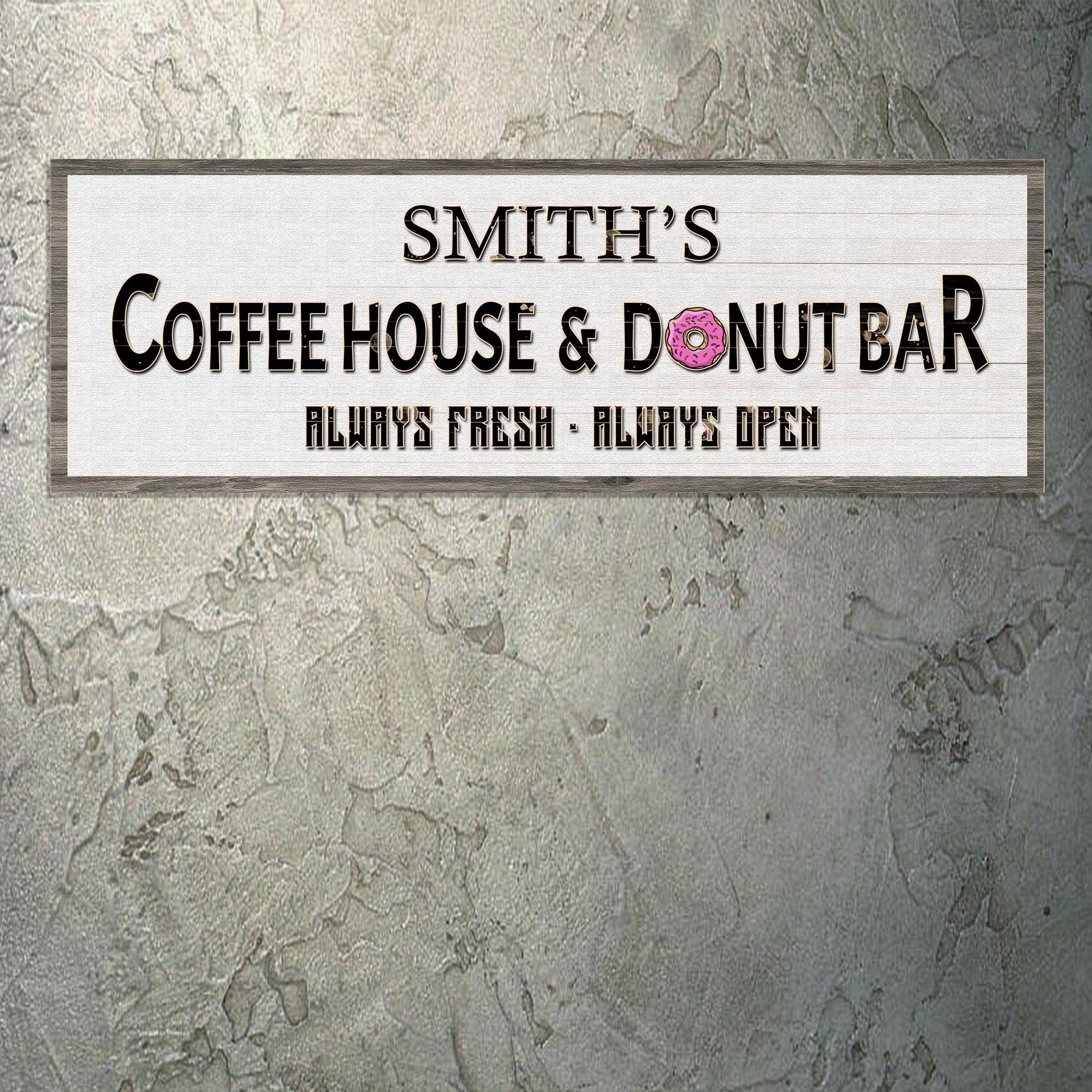 Coffee House And Donut Bar Sign II