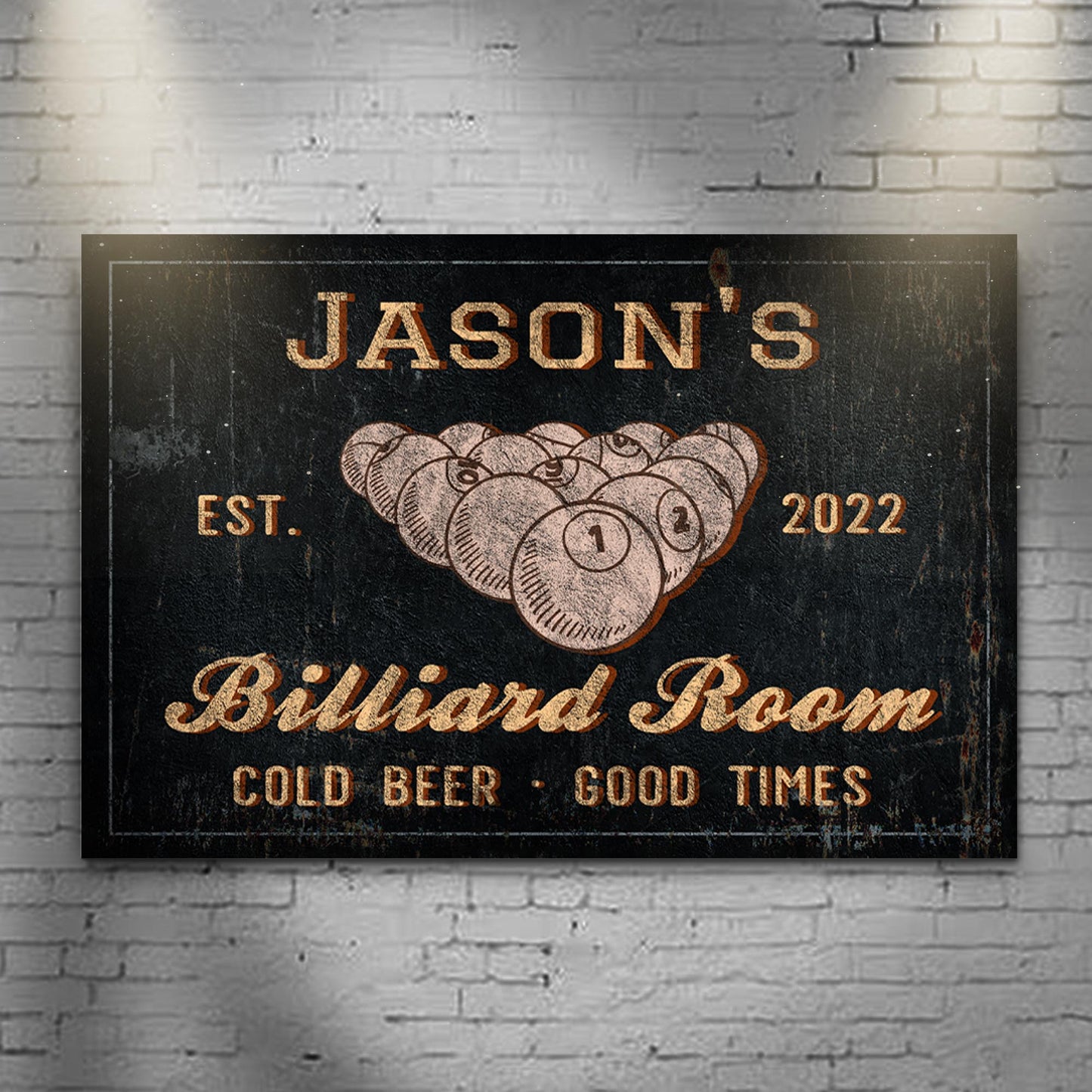 Billiard Room Sign