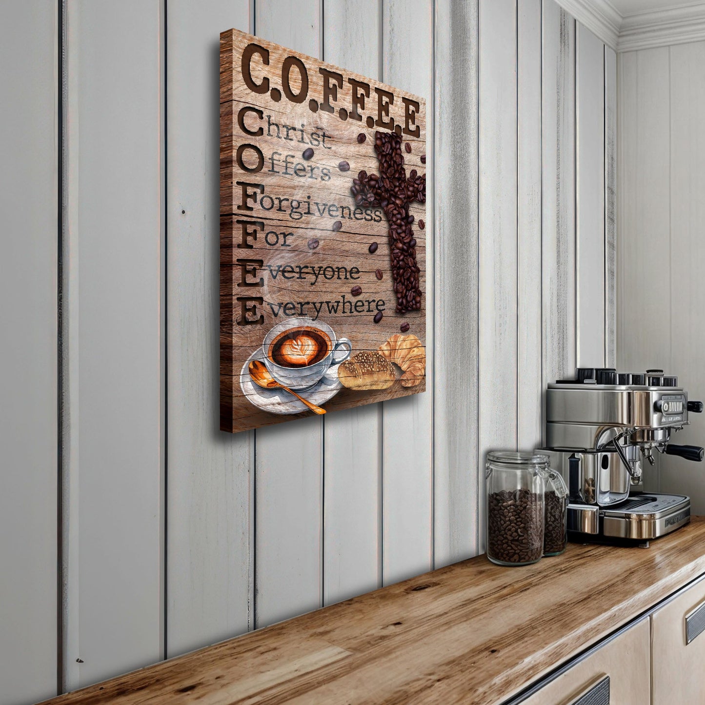 Christ And Coffee Faith Sign III