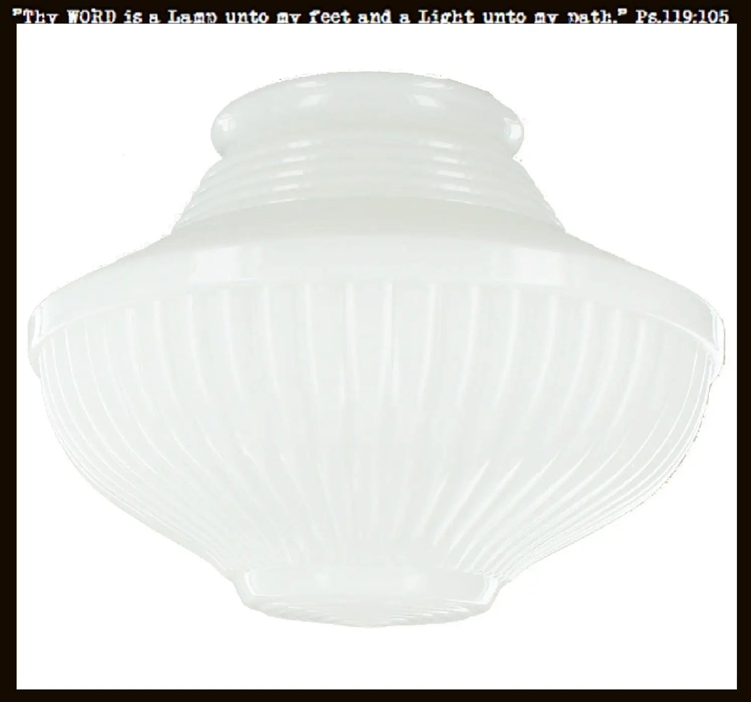 Traditional Milk Glass Replacement Globe