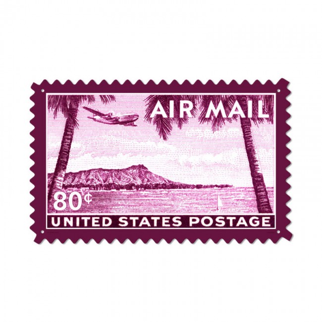 Hawaii, Aviation, Custom Metal Shape, 24 X 15 Inches