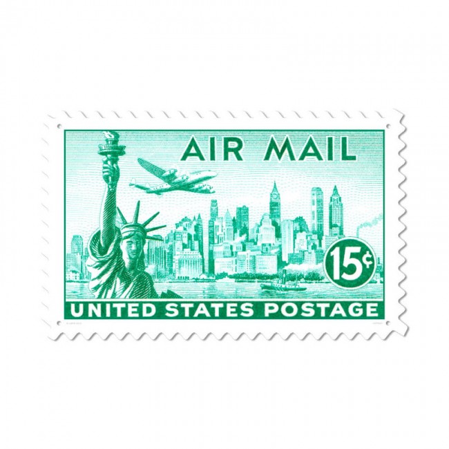 New York, Aviation, Custom Metal Shape, 24 X 15 Inches