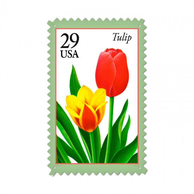 Tulip, Home and Garden, Custom Metal Shape, 15 X 24 Inches