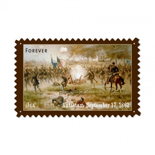 Civil War Antietam, Home and Garden, Custom Metal Shape, 24 X 15 Inches