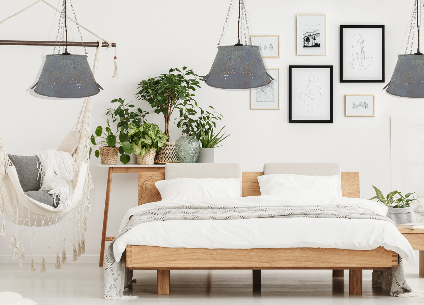 Weathered Galvanized Chandelier Light Fixture