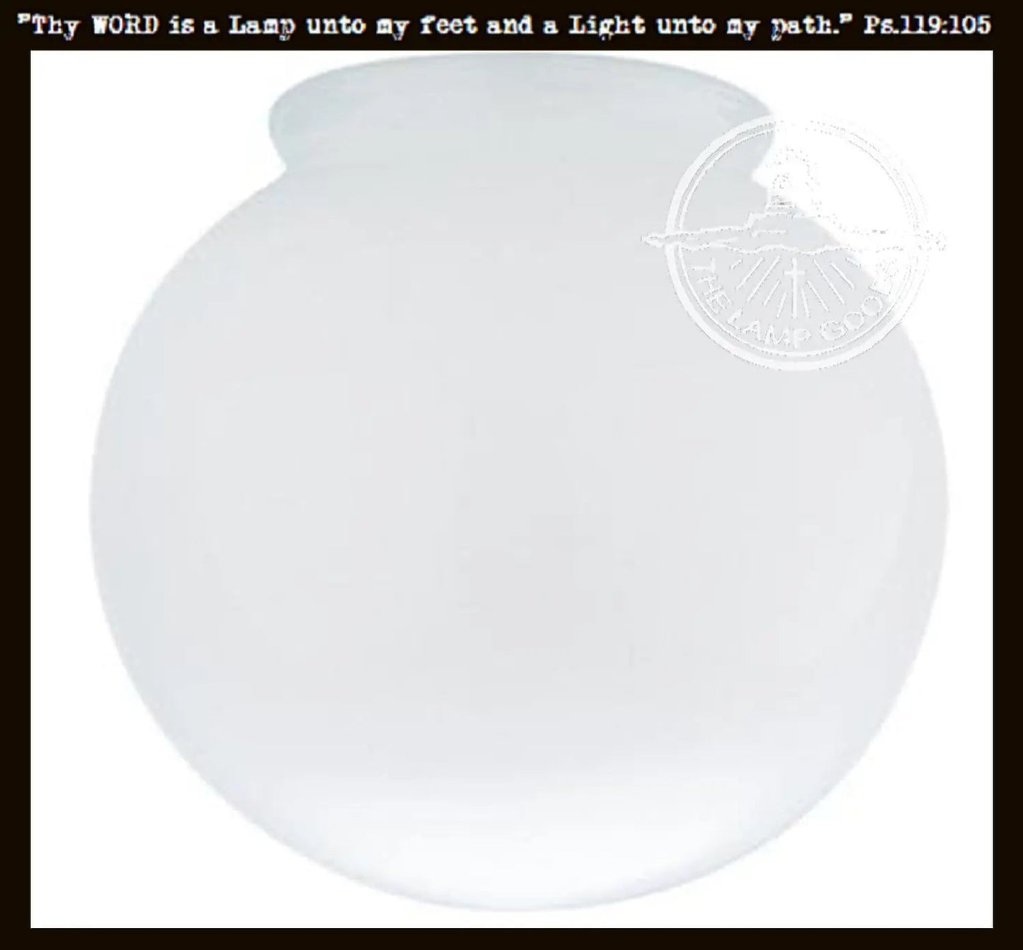 6" Milk Glass Replacement Globe