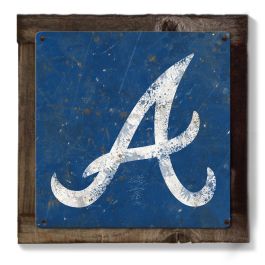 Atlanta Braves - Vintage Ticket Office Wood Wall Decor