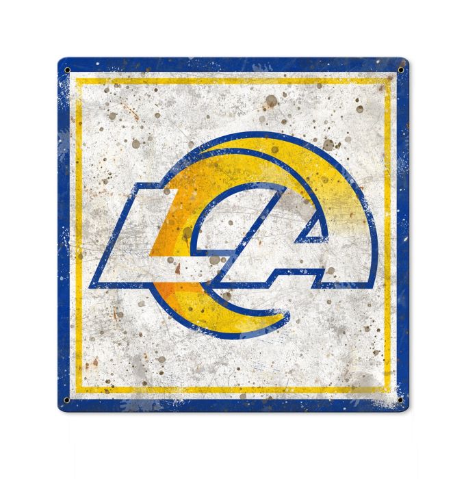 Los Angeles Rams 23 LED Retro Logo Round Wall Sign